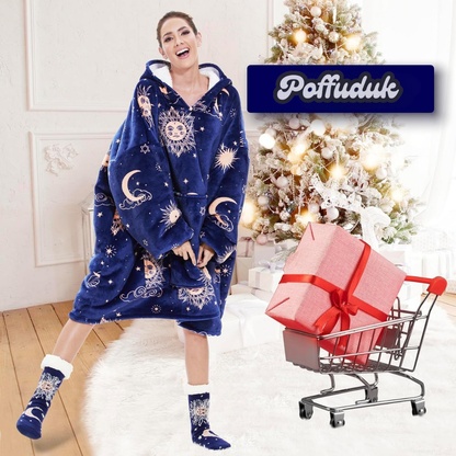 Poffuduk™ Giyilebilir Battaniye | Kozmik Düşler